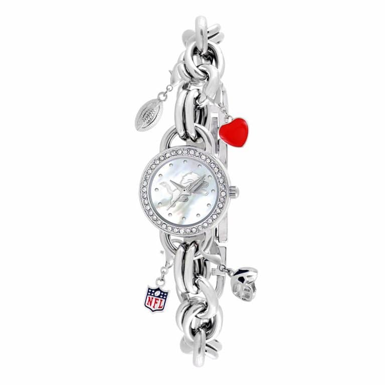 Detroit Lions Ladies Quartz Analog Charm Watch Detroit Game Gear