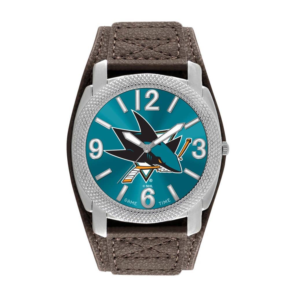 San Jose Sharks Mens Quartz Analog Defender Watch Detroit Game Gear
