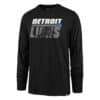 Detroit Lions Men's 47 Brand Black Shadow Long Sleeve T-Shirt