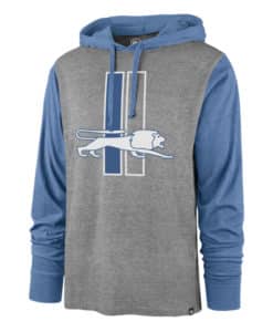Detroit Lions Men's 47 Brand Vintage Slate Gray Pullover Hoodie