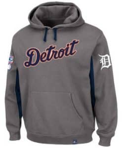 Detroit Tigers Men's Majestic Gray Major Play Hoodie