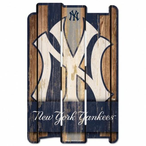New York Yankees Wood Fence Sign