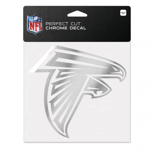 Atlanta Falcons 6x6 Perfect Cut Decal - Chrome - Detroit Game Gear