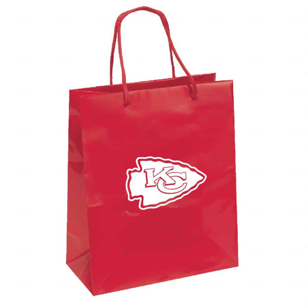 Kansas City Chiefs Gift Bag Elegant Foil Detroit Game Gear