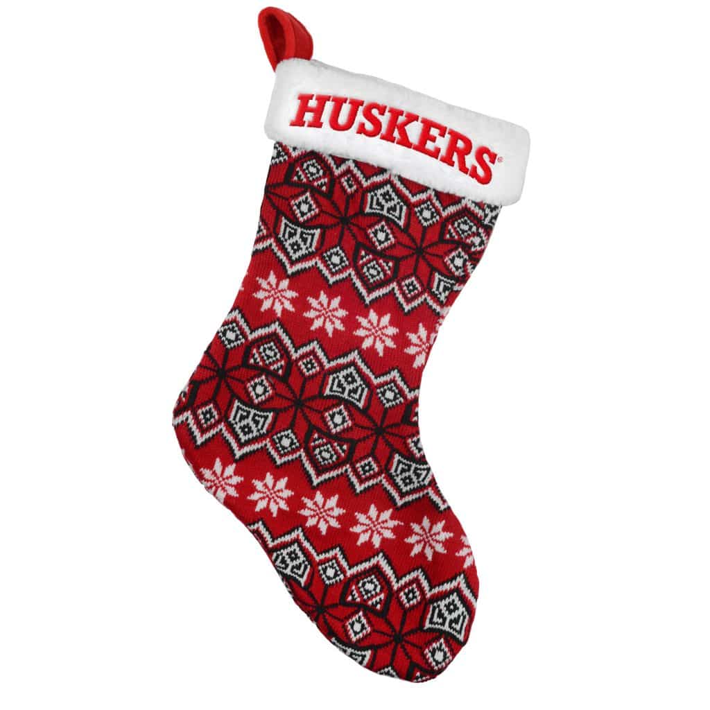 Nebraska Cornhuskers 2015 Knit Christmas Stocking