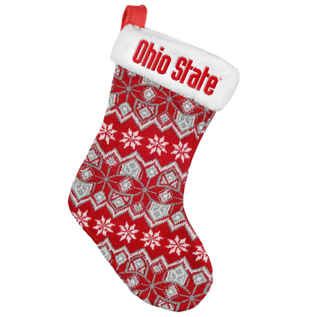 Ohio State Buckeyes 2015 Knit Christmas Stocking Detroit Game Gear