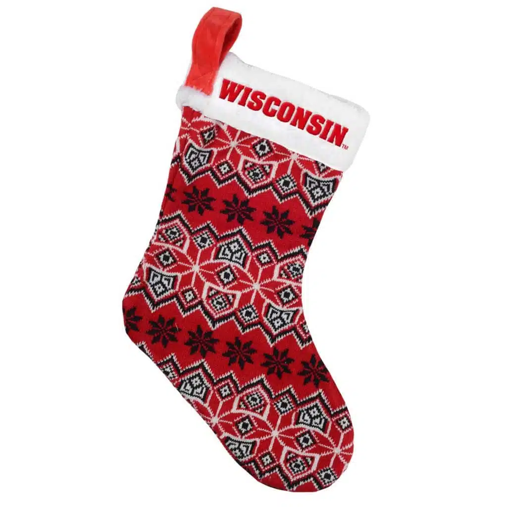 Wisconsin Badgers 2015 Knit Christmas Stocking