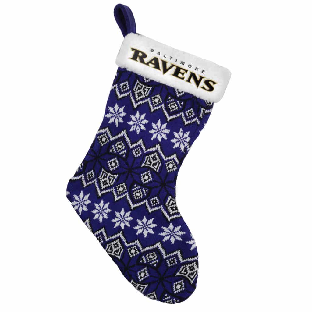 Baltimore Ravens 2015 Knit Christmas Stocking