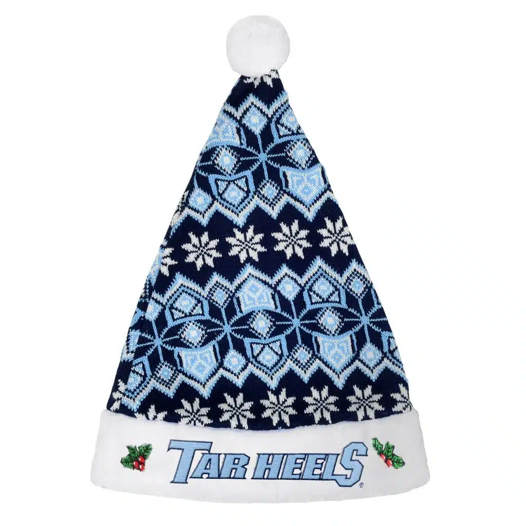 North Carolina Tar Heels 2015 Knit Christmas Santa Hat