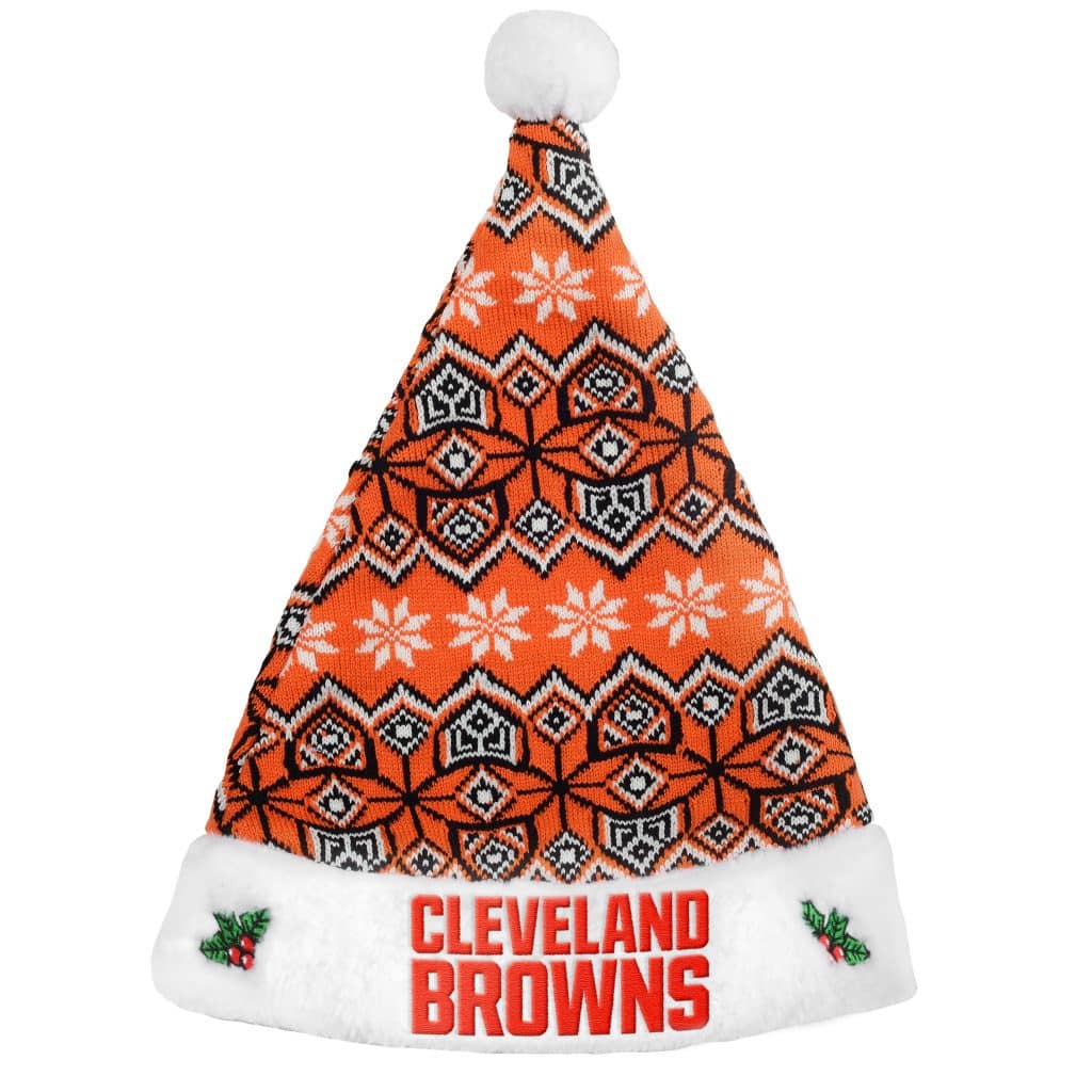 Cleveland Browns 2015 Knit Christmas Santa Hat