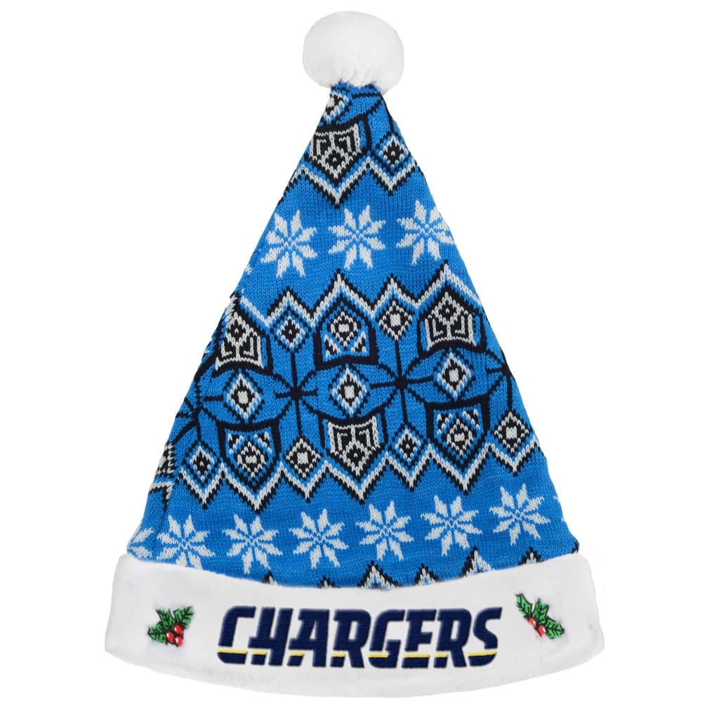 San Diego Chargers 2015 Knit Christmas Santa Hat