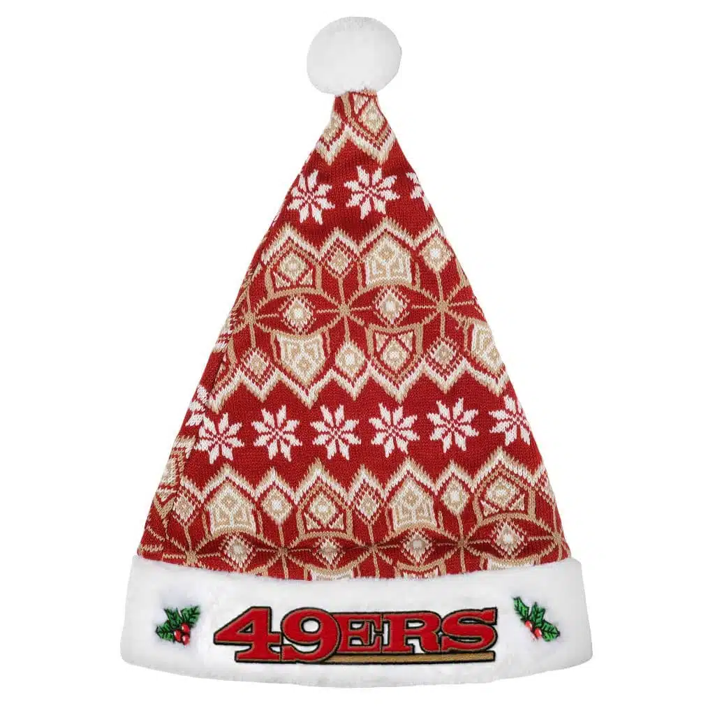 San Francisco 49ers 2015 Knit Christmas Santa Hat