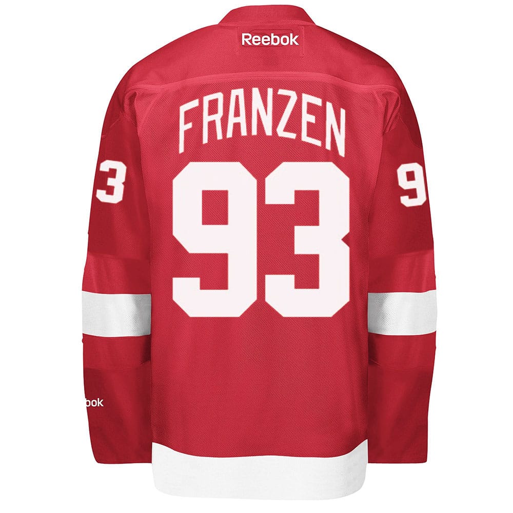 Franzen Detroit Red Wings Reebok Premier Home Jersey - Detroit Game Gear