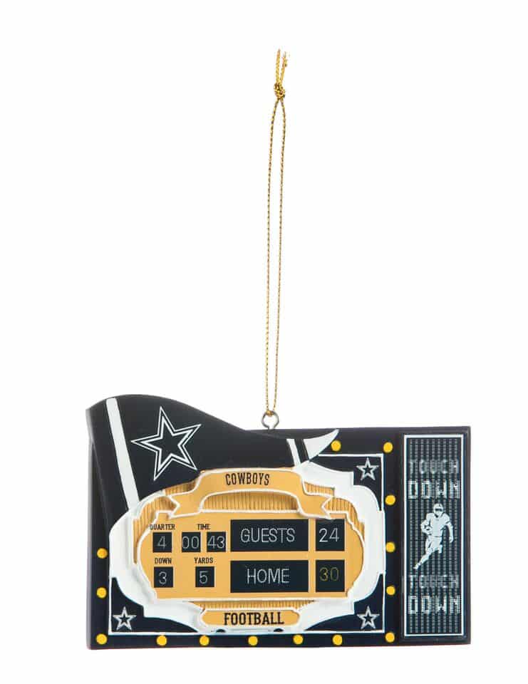 Dallas Cowboys Scoreboard Ornament Detroit Game Gear