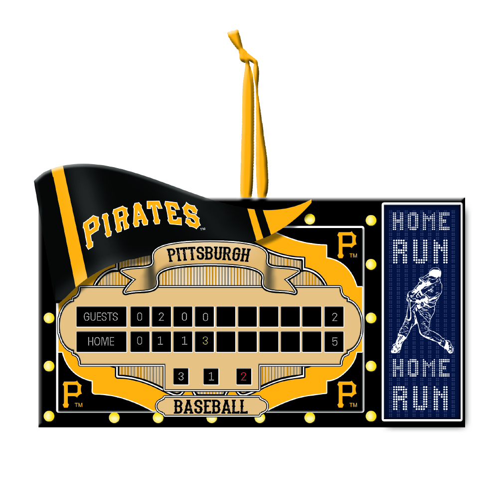 Pittsburgh Pirates Scoreboard Ornament Detroit Game Gear
