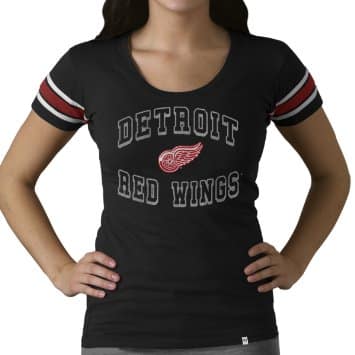 Detroit Red Wings Women's Rebound Red 47 Brand Off Campus Scoop Shirt