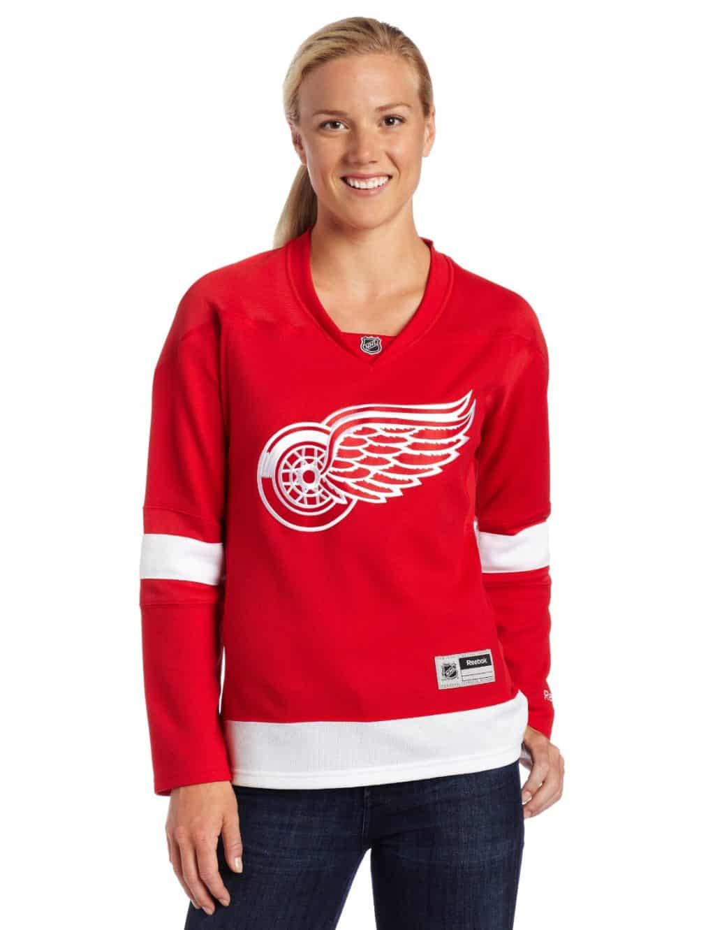 Detroit Red Wings Women's Road Premier Jersey by Reebok - Vintage Detroit  Collection