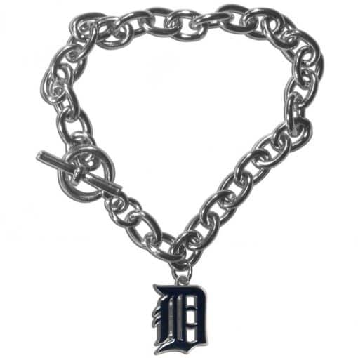 Detroit Tigers Charm Chain Bracelet