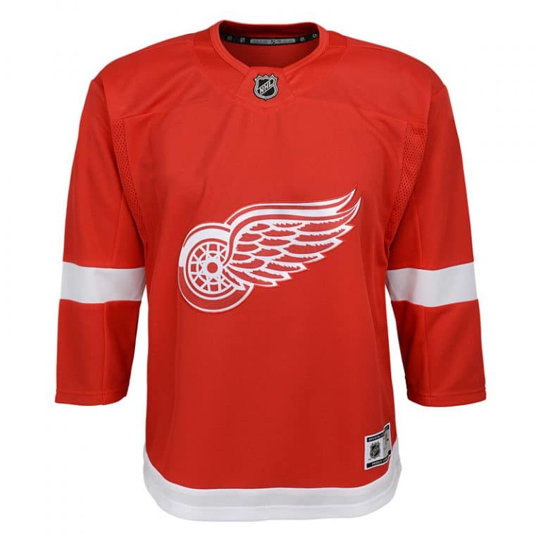 Detroit Red Wings Youth Replica Red Home Jersey Detroit Game Gear