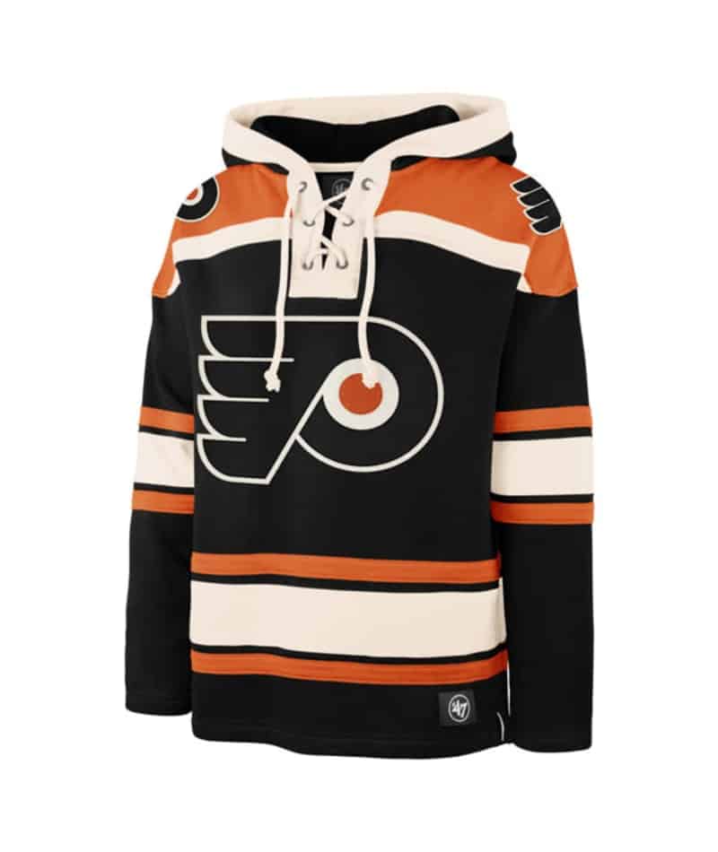 Philadelphia Flyers Retro Brand Black Retro Vintage Pullover Hoodie  Sweatshirt