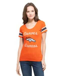 Denver Broncos Women's MEDIUM 47 Brand Orange Off Campus Shirt