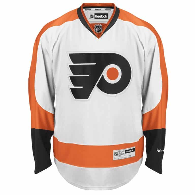 Philadelphia Flyers Adult Reebok Premier Road Jersey Detroit Game Gear