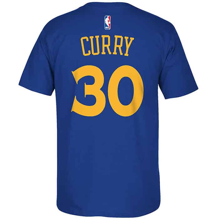 Stephen Curry Adidas Blue Player Tee T-Shirt - Detroit Game Gear