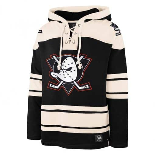 Anaheim Ducks Men’s 47 Brand Black Pullover Jersey Hoodie