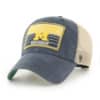 Michigan Wolverines 47 Brand Vintage Navy Khaki Mesh Clean Up Snapback Hat