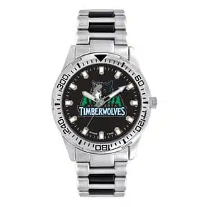 Minnesota Timberwolves Mens Quartz Analog Silver Heavy Hitter Watch