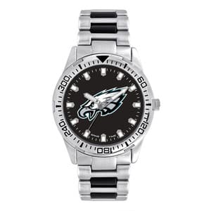 Philadelphia Eagles Mens Quartz Analog Silver Heavy Hitter Watch