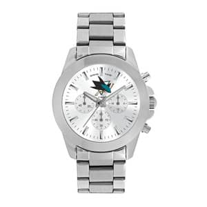 San Jose Sharks Ladies Quartz Analog Silver Knockout Watch