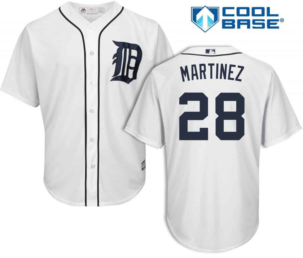 J.D. Martinez Detroit Tigers Cool Base Replica Home Jersey Detroit