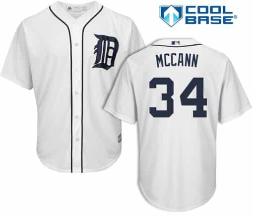 James McCann Detroit Tigers Cool Base Replica Home Jersey