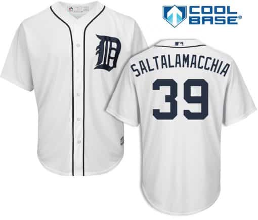 Jarrod Saltalamacchia Detroit Tigers Cool Base Replica Home Jersey