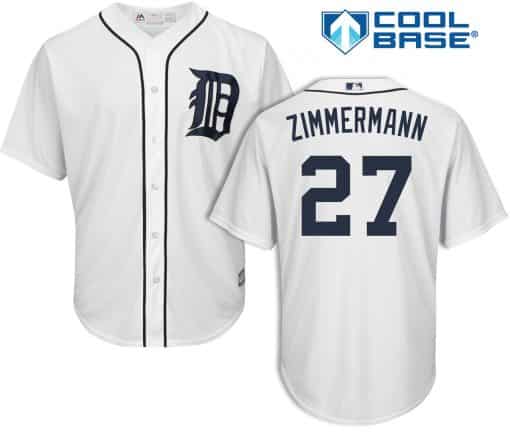 Jordan Zimmermann Detroit Tigers Cool Base Replica Home Jersey