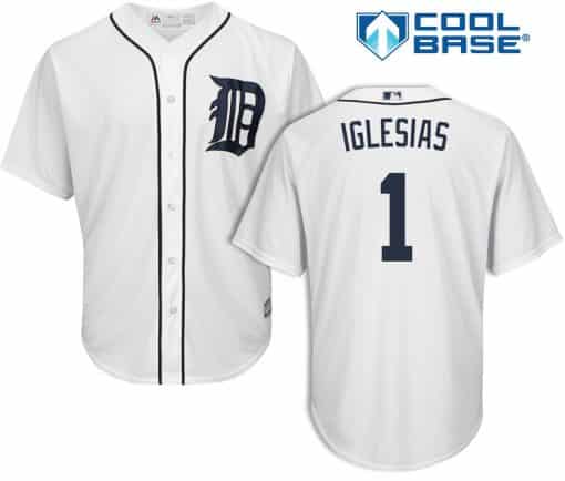 Jose Iglesias Detroit Tigers Cool Base Replica Home Jersey