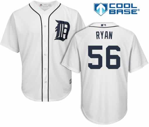 Kyle Ryan Detroit Tigers Cool Base Replica Home Jersey
