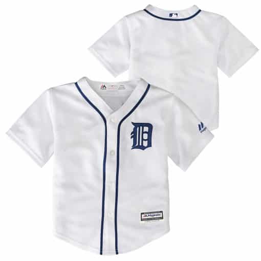 Detroit Tigers Baby Majestic White Home Jersey