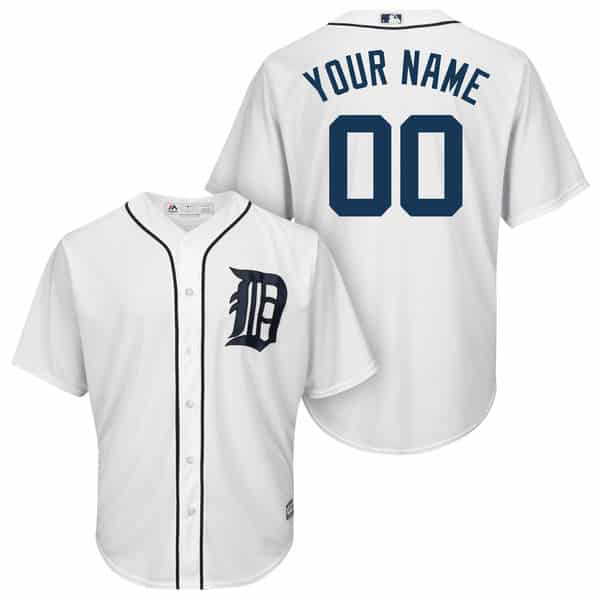 Detroit Tigers Majestic Cool Base Custom Home Jersey Detroit Game Gear