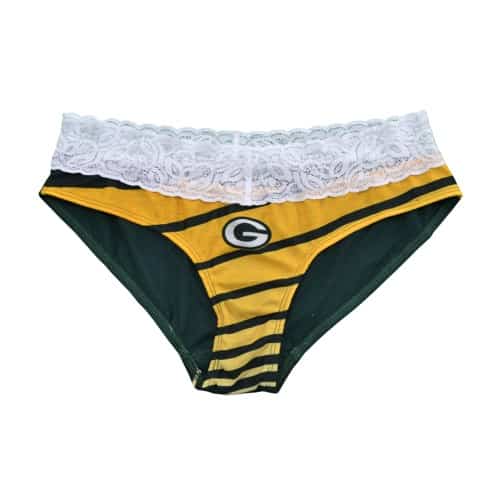 Green Bay Packers Ladies Lace Waist Panties