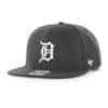 Detroit Tigers 47 Brand Black No Shot Snapback Hat