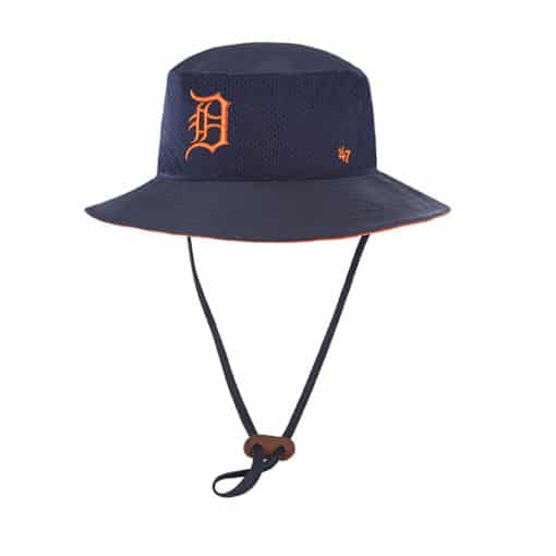 Detroit Tigers 47 Brand Navy Orange Panama Bucket Hat