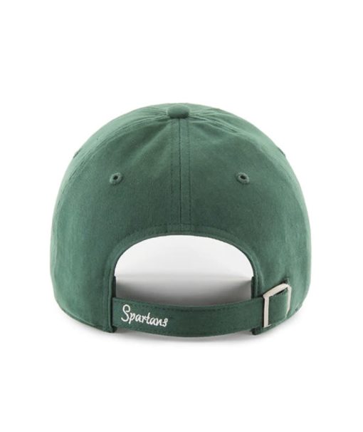 Michigan State Spartans Women's 47 Brand Sparkle Dark Green Clean Up Adjustable Hat - Image 2