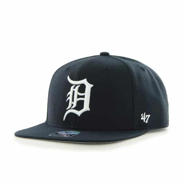Detroit Tigers Navy Sure Shot Snapback Adjustable Hat