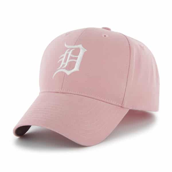 Detroit Tigers Infant Baby Girls 47 Brand Pink Stretch Fit Hat