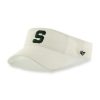 Michigan State Spartans 47 Brand White Clean Up VISOR Adjustable Hat