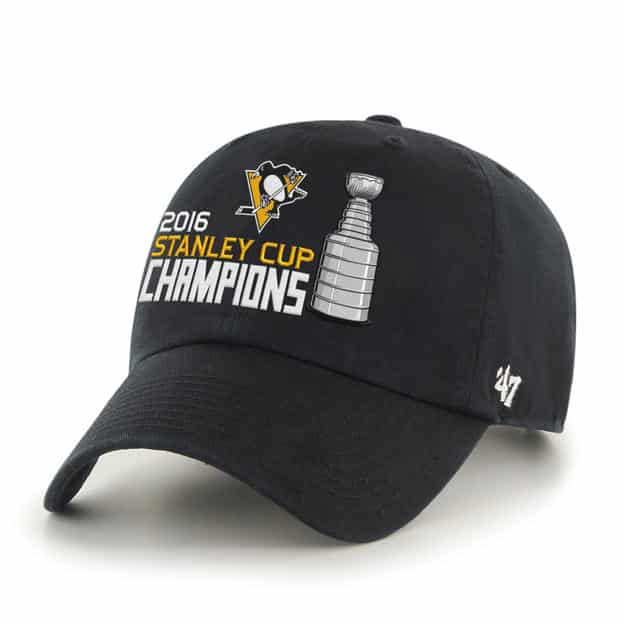 Pittsburgh Penguins 47 Brand 2016 Stanley Cup Champions Clean Up Adjustable Hat
