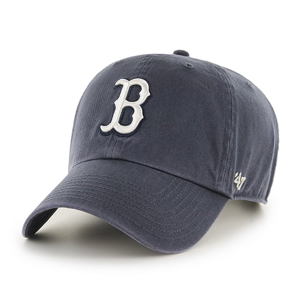 Boston Red Sox 47 Brand White Logo Vintage Clean Up Adjustable Hat ...