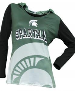 Michigan State Spartans Women’s Green Super Comfy Pullover Hoodie